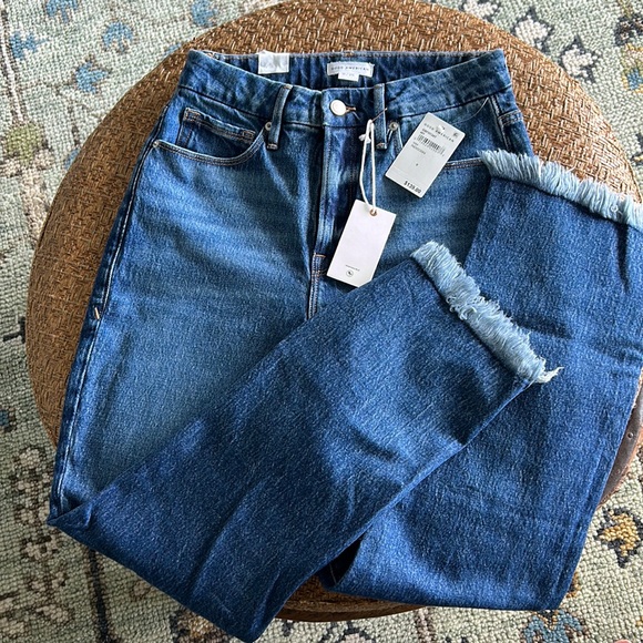 NWT-Good American “Good Boy” jeans, size 0/25 - Picture 1 of 5